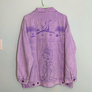 Disney Spirit Jersey Denim Jacket Princess and the Frog NWT XL Tiana